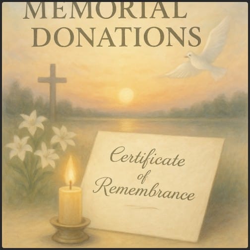 Memorial Donations - September 2025 1 Memorial Donations