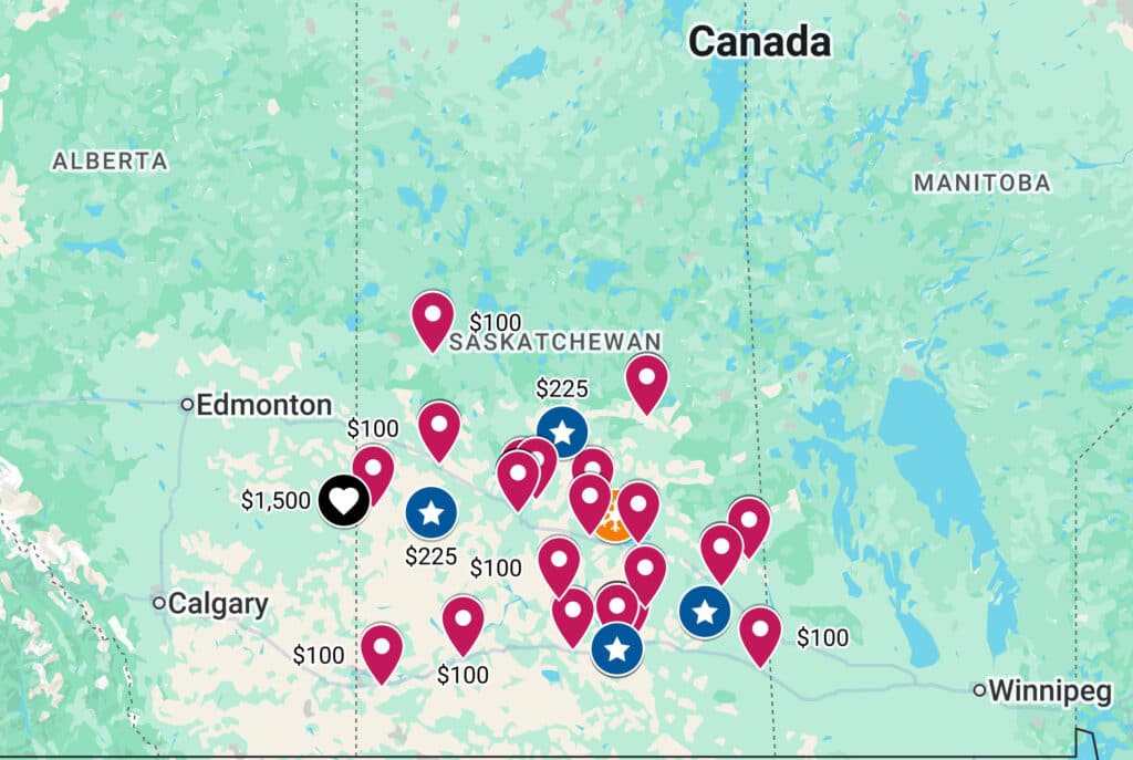 Map of Winners