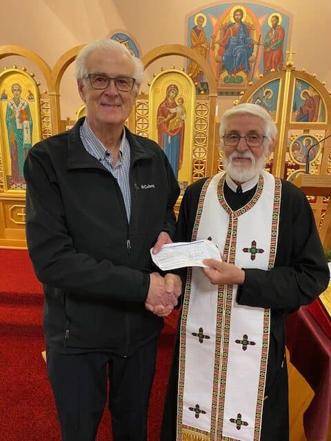 Father John Sianchuk, coordinator for Catholic Mission, to support an orphanage in Ukraine.