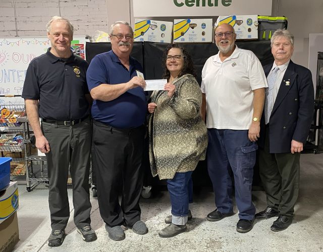 Holy Spirit Council #8905 in Saskatoon Presents Their Incentive Cheques 1 Saskatoon food Bank