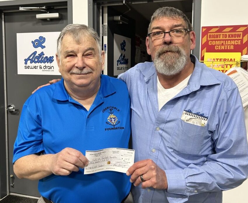 Wayne Matt and Roy Diering of Action Sewer and Drain.