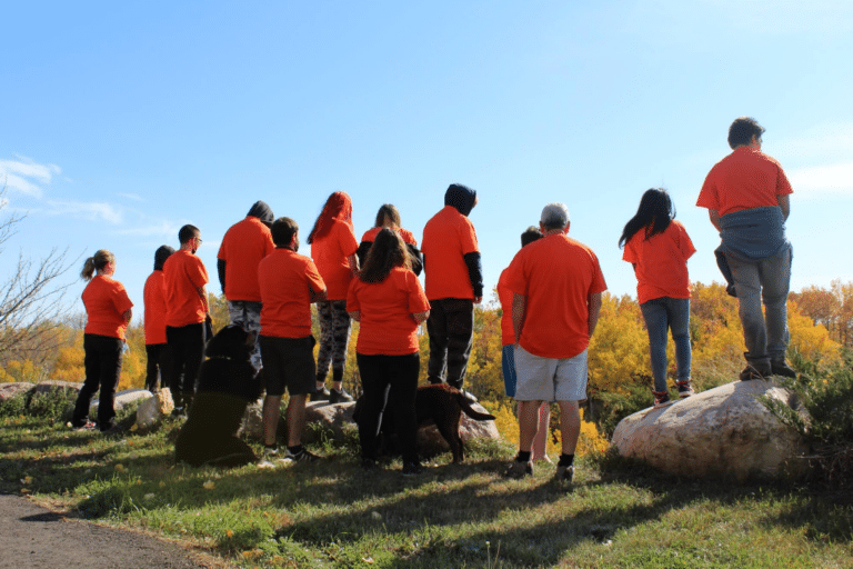 Sask K of C Charitable Foundation 3 Participating in the Truth and Reconciliation Walk